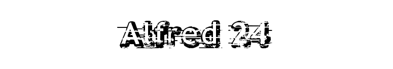 Alfred 24 font preview