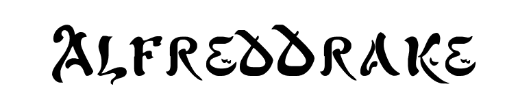 AlfredDrake font preview