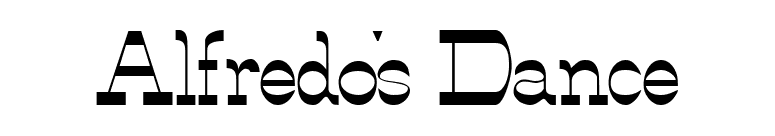 Alfredo's Dance font preview