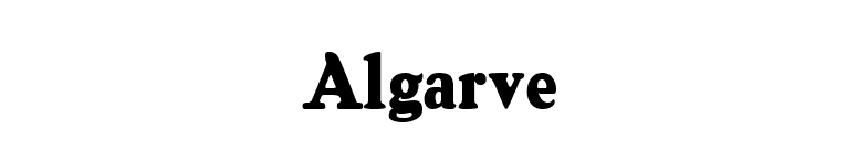 Algarve font preview
