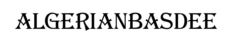AlgerianBasDEE font preview