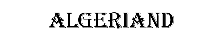 AlgerianD font preview