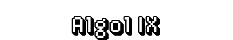 Algol IX font preview