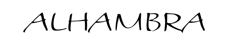 Alhambra font preview