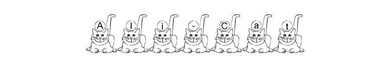 Ali-Cat font preview