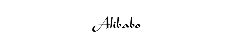 Alibabo font preview