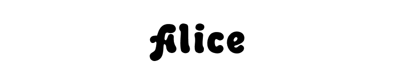 Alice font preview