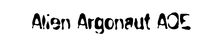 Alien Argonaut AOE font preview