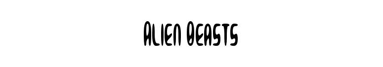 Alien Beasts
 font preview