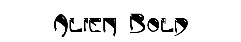 Alien Bold font preview
