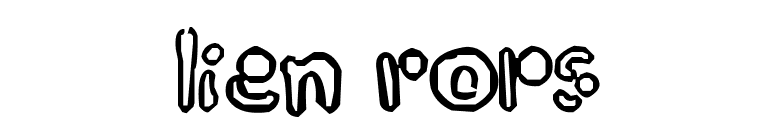 Alien Crops font preview