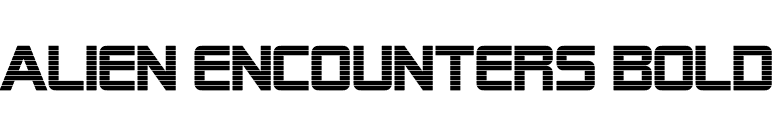 Alien Encounters Bold font preview