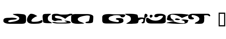 Alien Ghost 2 font preview