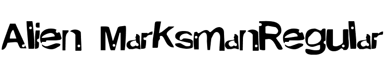 Alien MarksmanRegular font preview