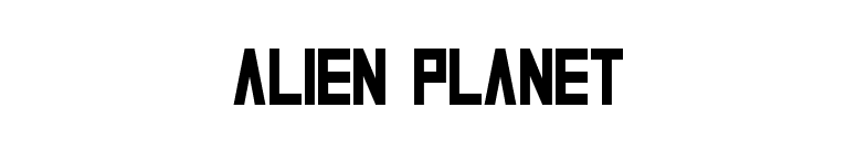 Alien Planet font preview