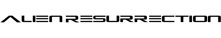 Alien Resurrection font preview