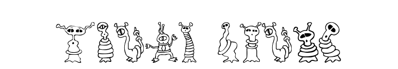Alien Twits font preview