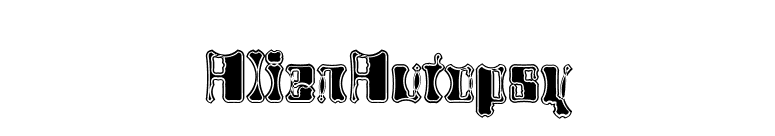 AlienAutopsy font preview