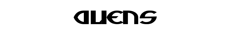 Aliens font preview