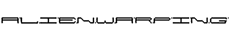alienwarping font preview