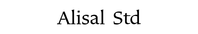 Alisal Std font preview