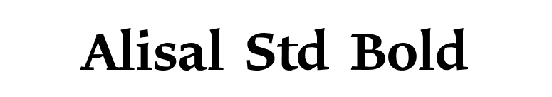 Alisal Std Bold font preview