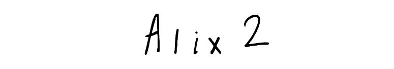 Alix 2 font preview