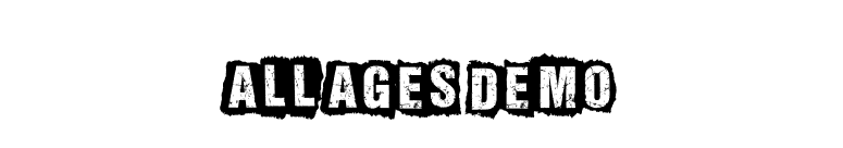 ALL AGES DEMO font preview