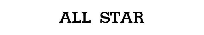 All star font preview