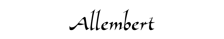 Allembert font preview