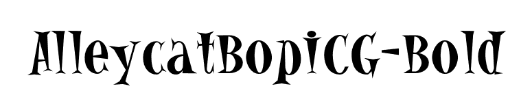 AlleycatBopICG-Bold font preview