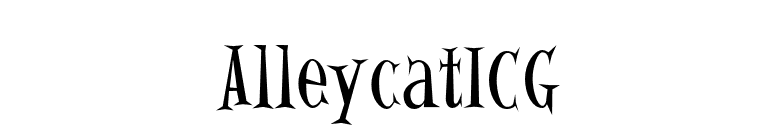 AlleycatICG font preview