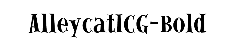 AlleycatICG-Bold font preview