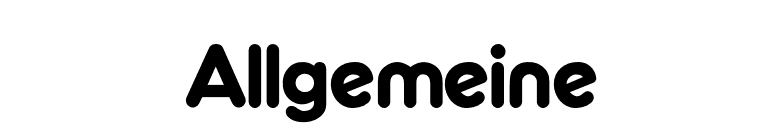 Allgemeine font preview