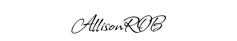 AllisonROB font preview