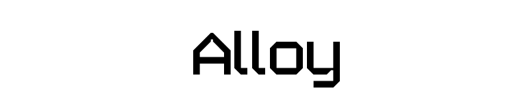 Alloy font preview