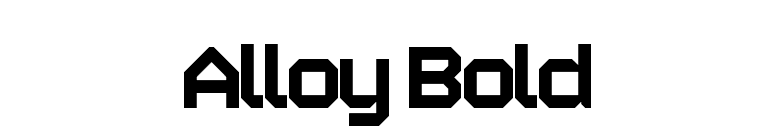 Alloy Bold font preview
