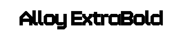 Alloy ExtraBold font preview