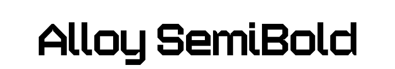 Alloy SemiBold font preview