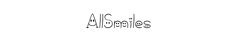 AllSmiles font preview