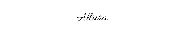 Allura font preview