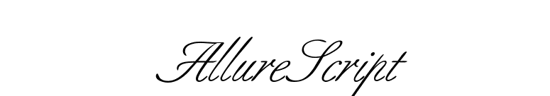 AllureScript font preview