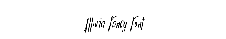 Alluria Fancy Font font preview