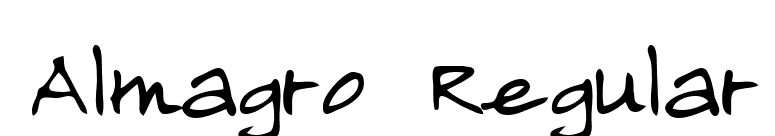 Almagro Regular font preview