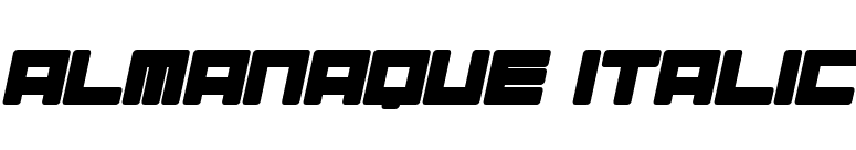 Almanaque Italic font preview