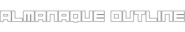 Almanaque Outline font preview