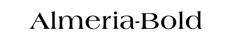 Almeria-Bold font preview