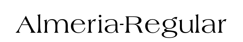 Almeria-Regular font preview