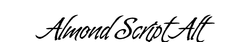 Almond Script Alt font preview