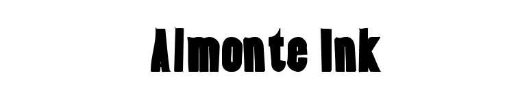 Almonte Ink font preview